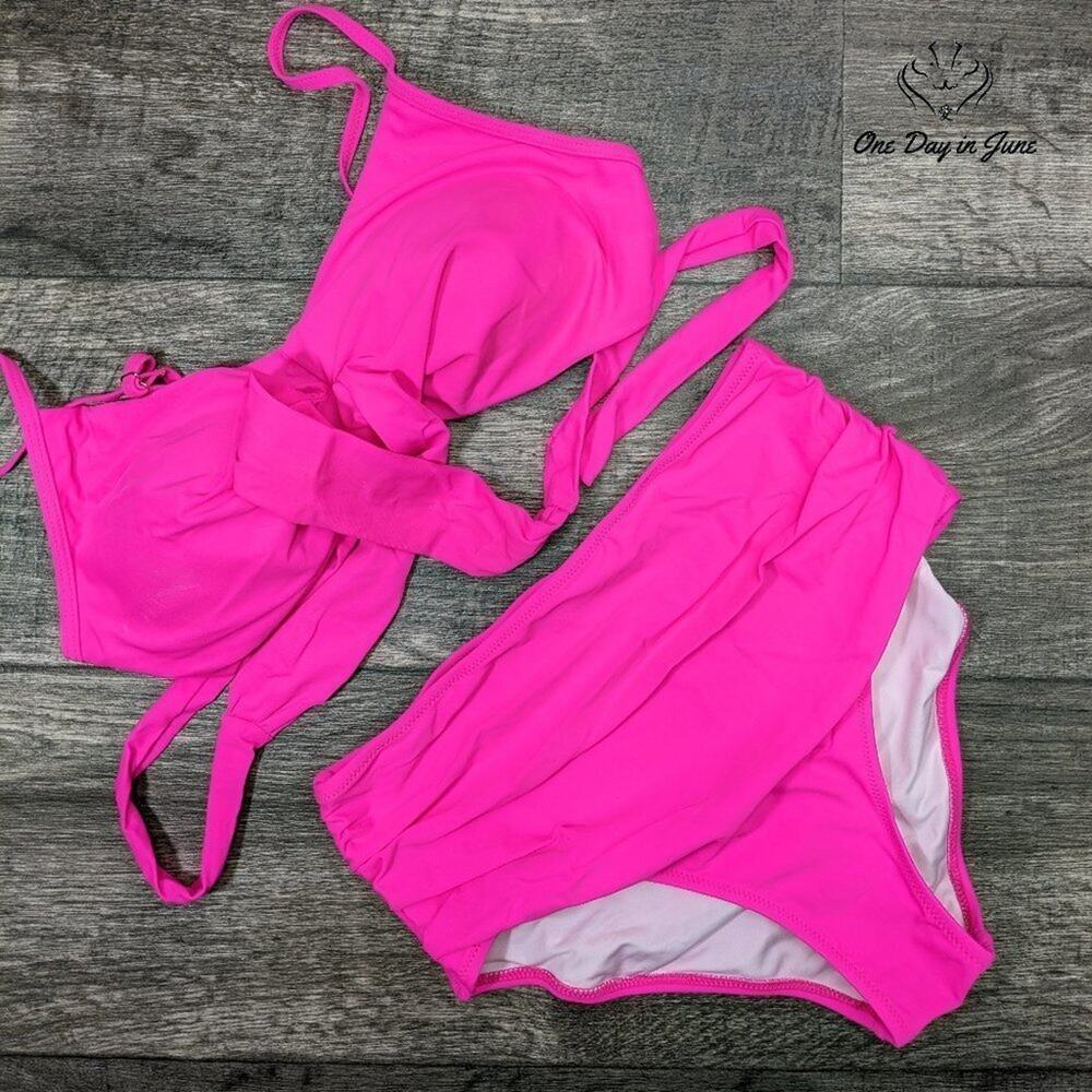 Mooslover Cross Front High Waist Bikini Size S